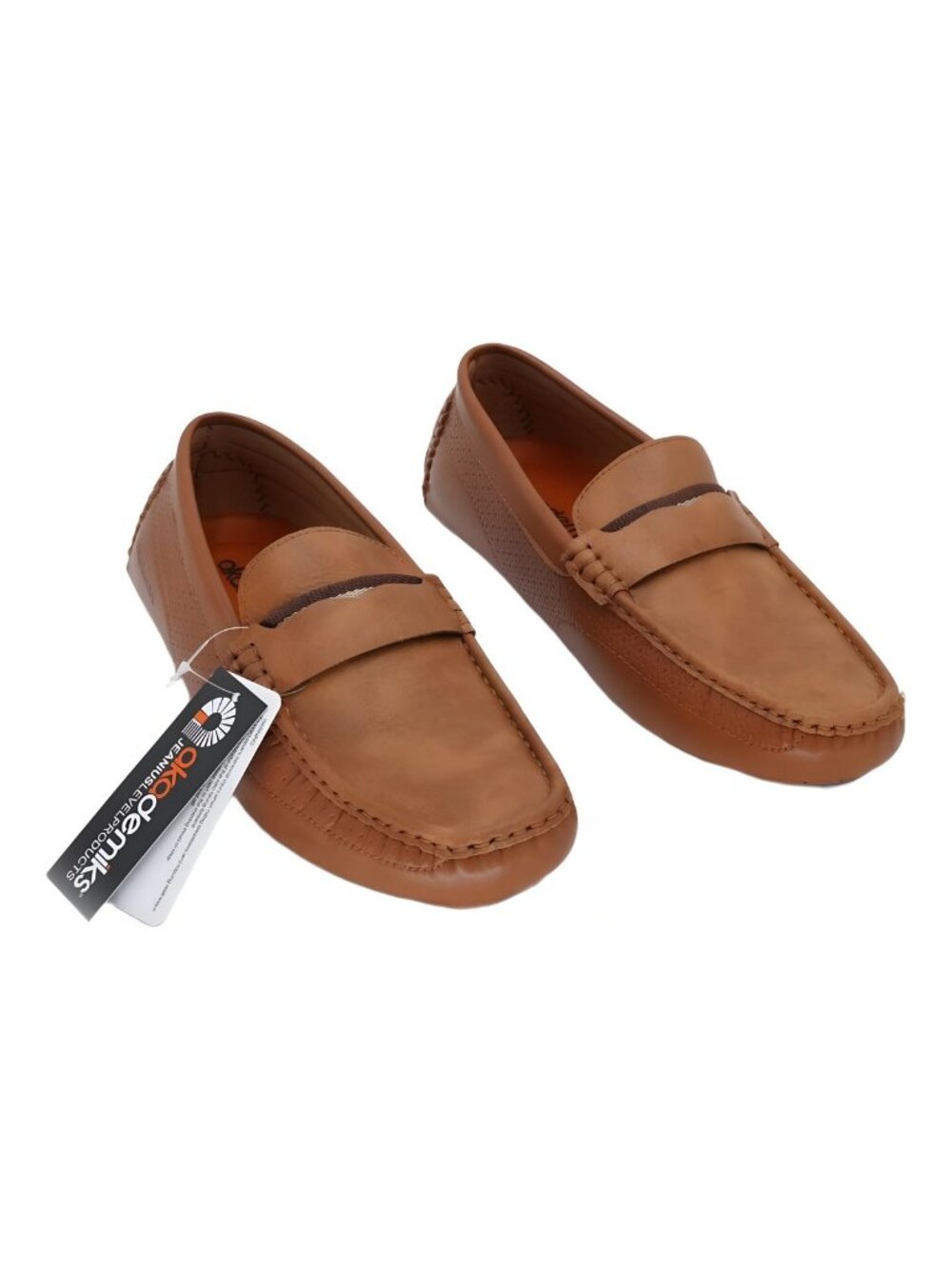 Akademiks Mens Tabor Slip On Penny Loafer Tan Size US 7M EU 40